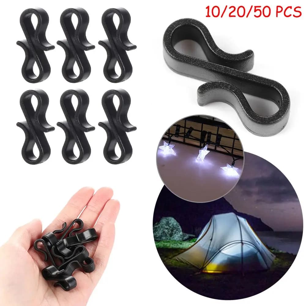 10/20/50pcs Gutter Hooks Heavy Duty Clips New Year Christmas Party Fairy Lights Decoration Clip Tools Parts