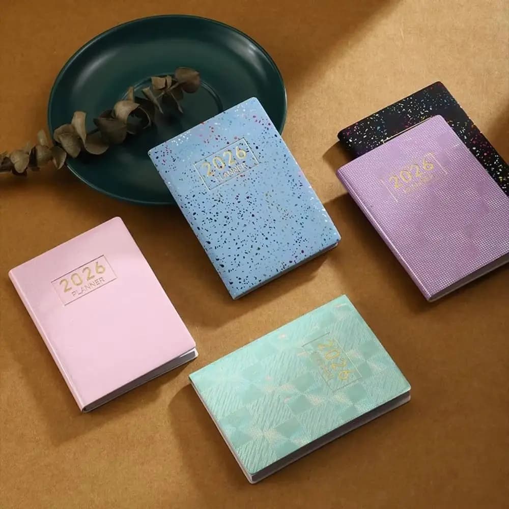 Durable Thick A7 Mini Notebook Calendar Square Weekly Planner Notepad School Office To Do List Portable Pocket Memo Students