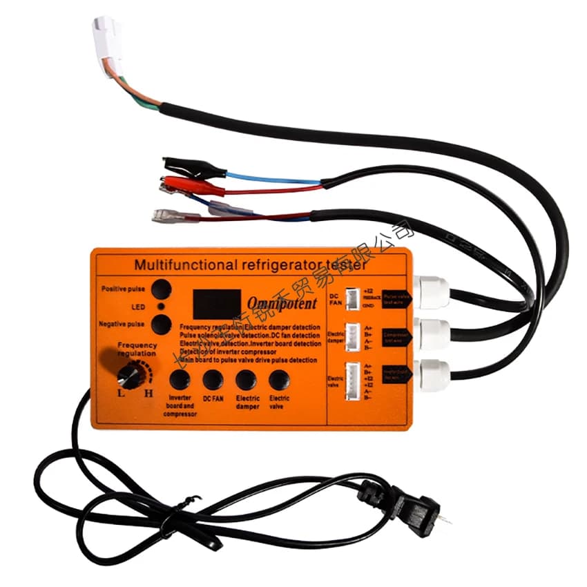 Versione inglese Frigorifero Scheda inverter Compressore Elettrovalvola Ventola Porta aria Valvola elettrica Tester Accessori per strumenti di guasto