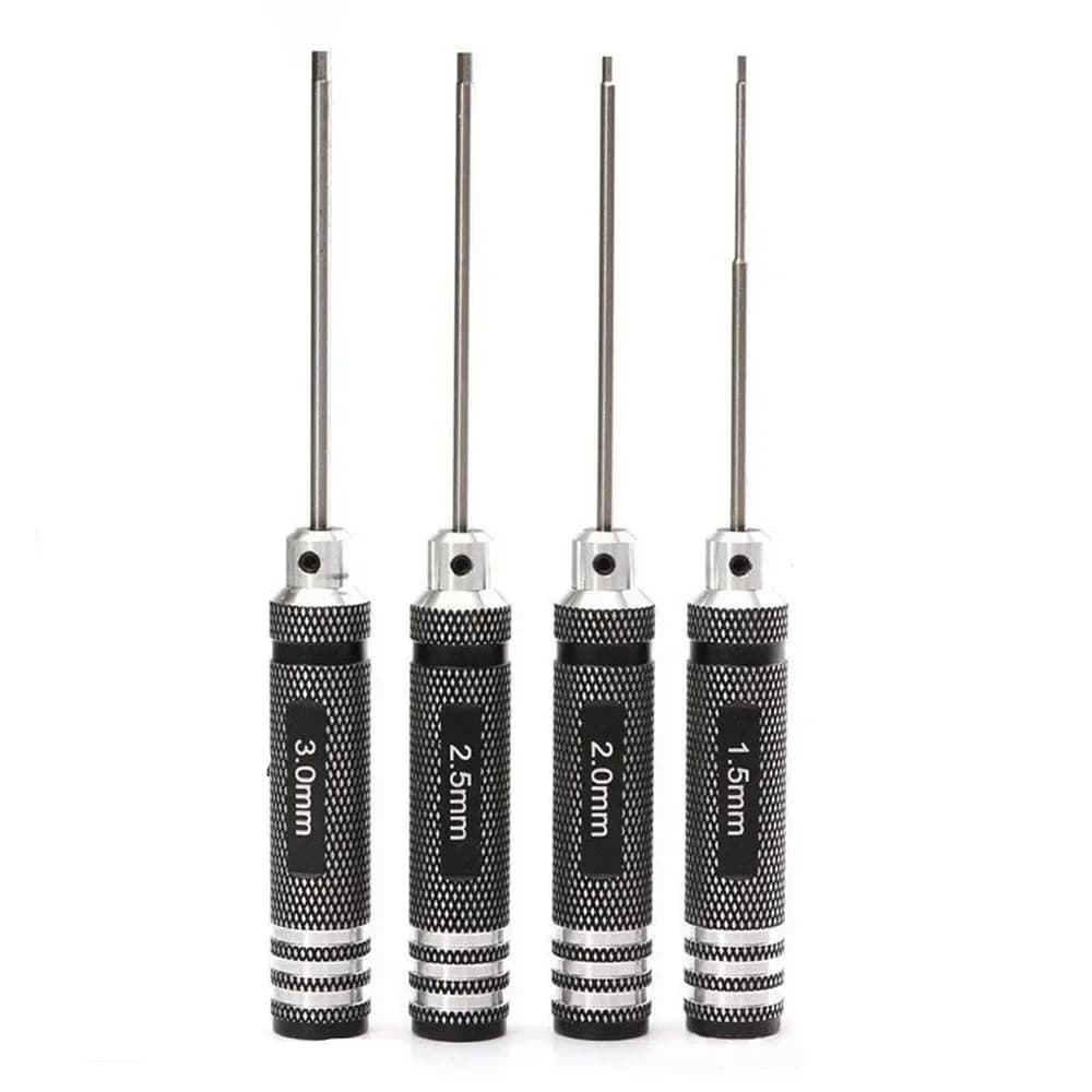 1 pcs of high quality titanium nitride TiNi hexagonal key screwdriver 1.5mm/2mm/2.5mm/3.0mm for RC helicopter