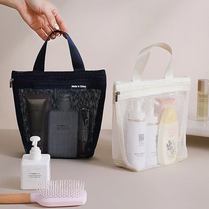 Borse porta trucchi e articoli da toeletta, organizer portatile da viaggio per doccia e articoli da bagno, custodia organizer da appendere