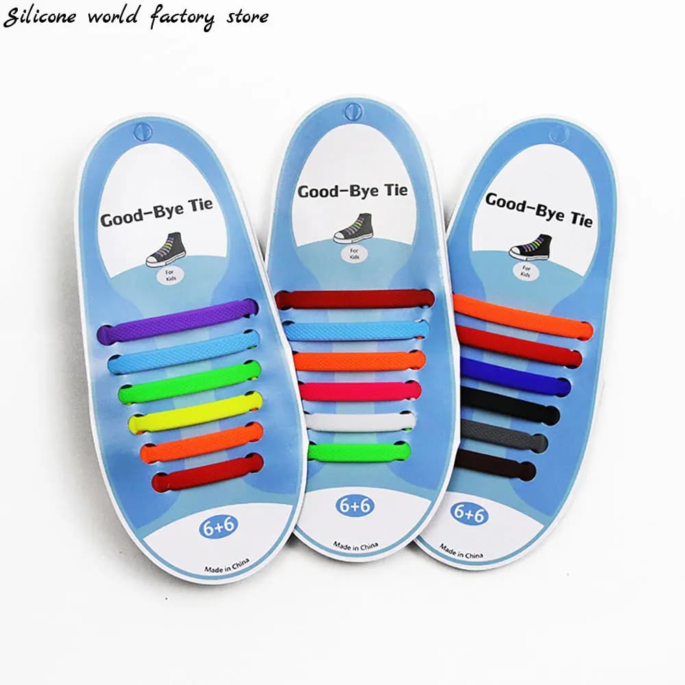 Lacci elastici in Silicone world Unisex Athletic No Tie Shoe Lace All Sneakers Fit Quick Shoe Lace per adulti bambini