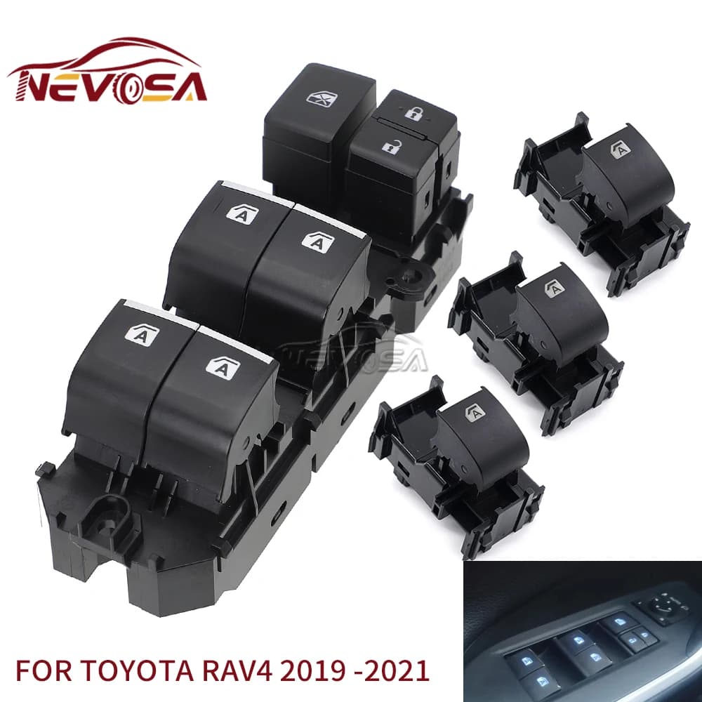 Per Toyota RAV4 RAV 4 Corolla C-HR 2019 2020 2021 Finestra di Potere Interruttore Pulsante Guida A Sinistra 84040-06070 84040-33170 84040-10020 LHD