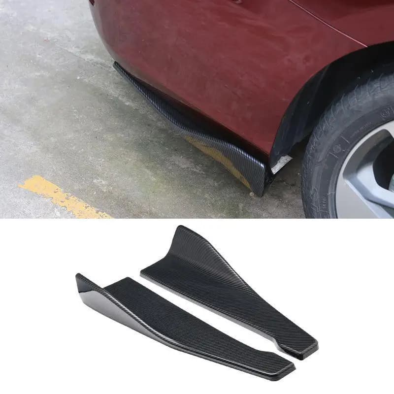 (.) Universal Car Front Rear Bumper Strip Lip Spoiler Diffuser Splitter Protector 48CM Length