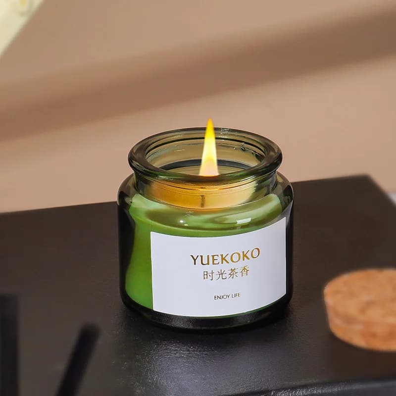 Candele senza fiamma Candela per aromaterapia Regalo di compleanno Pianta Cera di soia Candele profumate per interni Fragranza di rosa