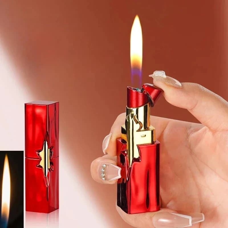 2026 Nuovo accendino per rossetto, accendino portatile ad alto valore estetico, regalo per fumatore femminile