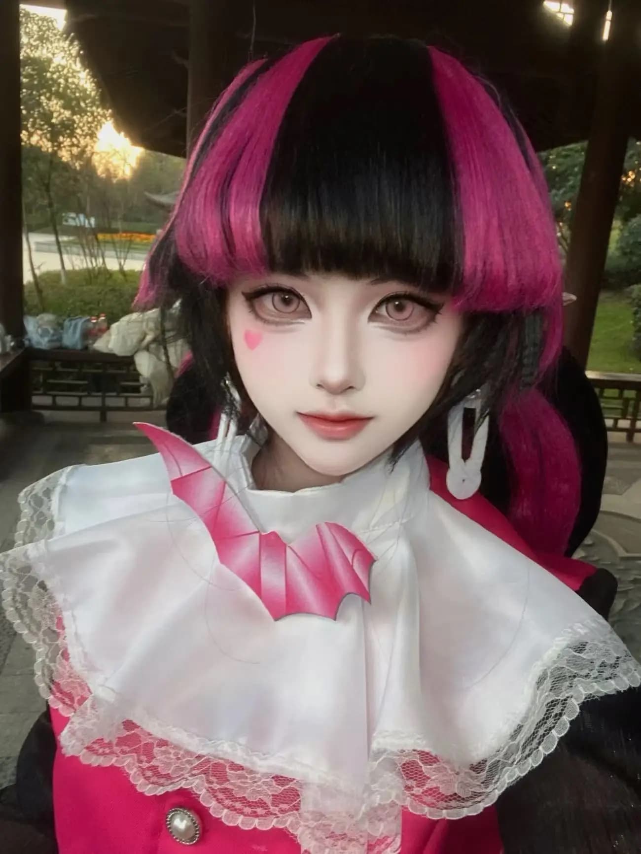 Costume da Cosplay di Draculaura, Abito da Personaggio Anime per Spettacoli Teatrali