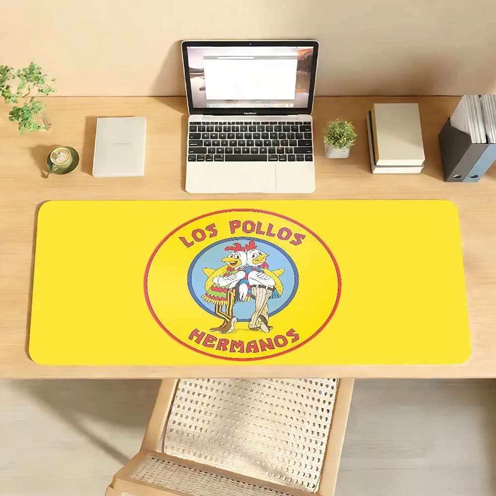 Tappetino per mouse TV Breaking Bad, antiscivolo con bordo bloccabile, per PC, laptop, accessori in gomma, per ufficio, tastiera, grande, XXL, per gaming