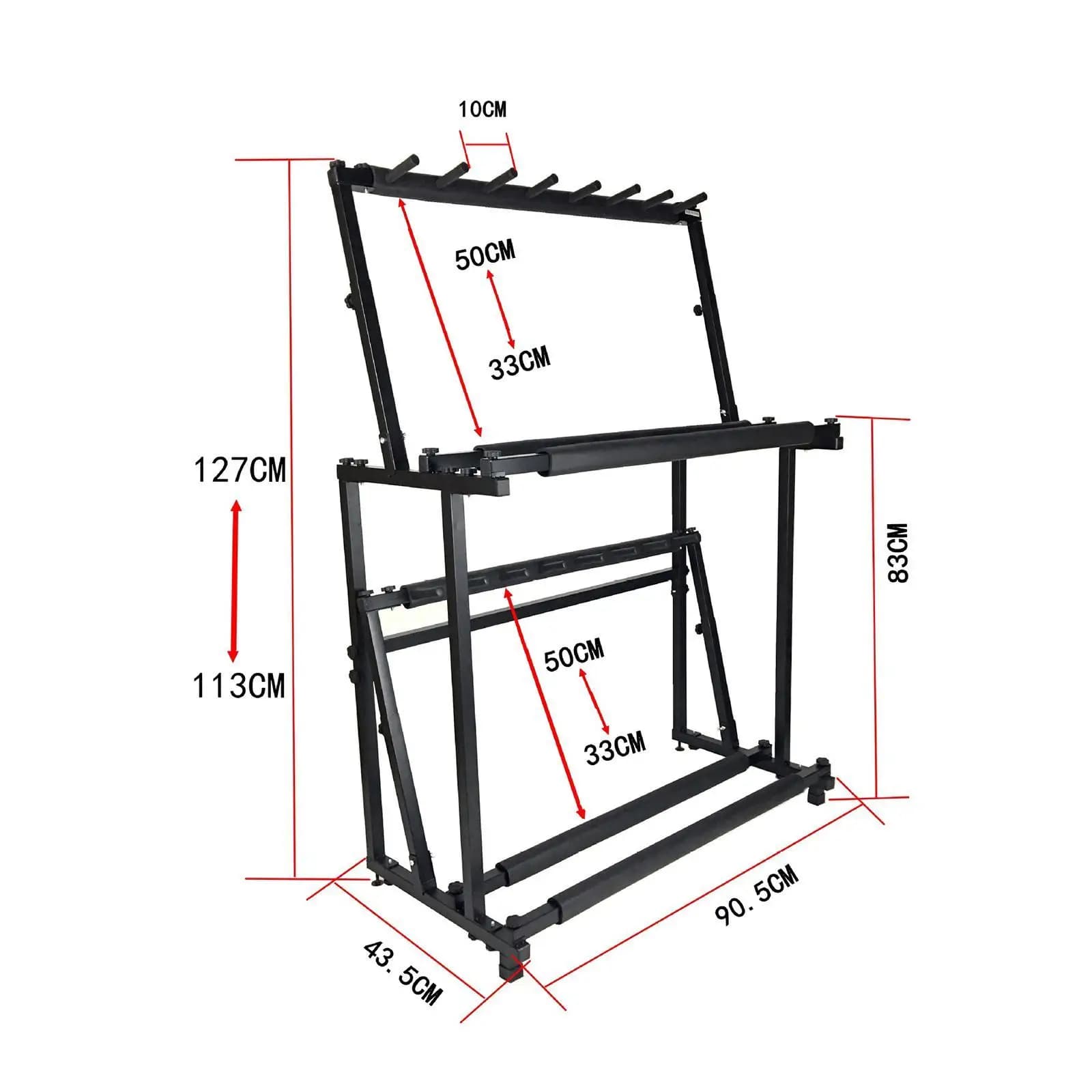 Double Layer Metal Tennis Racket Rack Floor Storage Organizer Adjustable Height for Home Gym Badminton Accessories