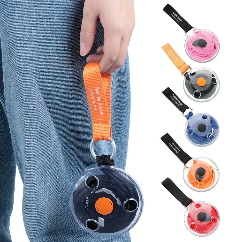 Borsa per la spesa ultra piccola Borsa portaoggetti telescopica pieghevole portatile