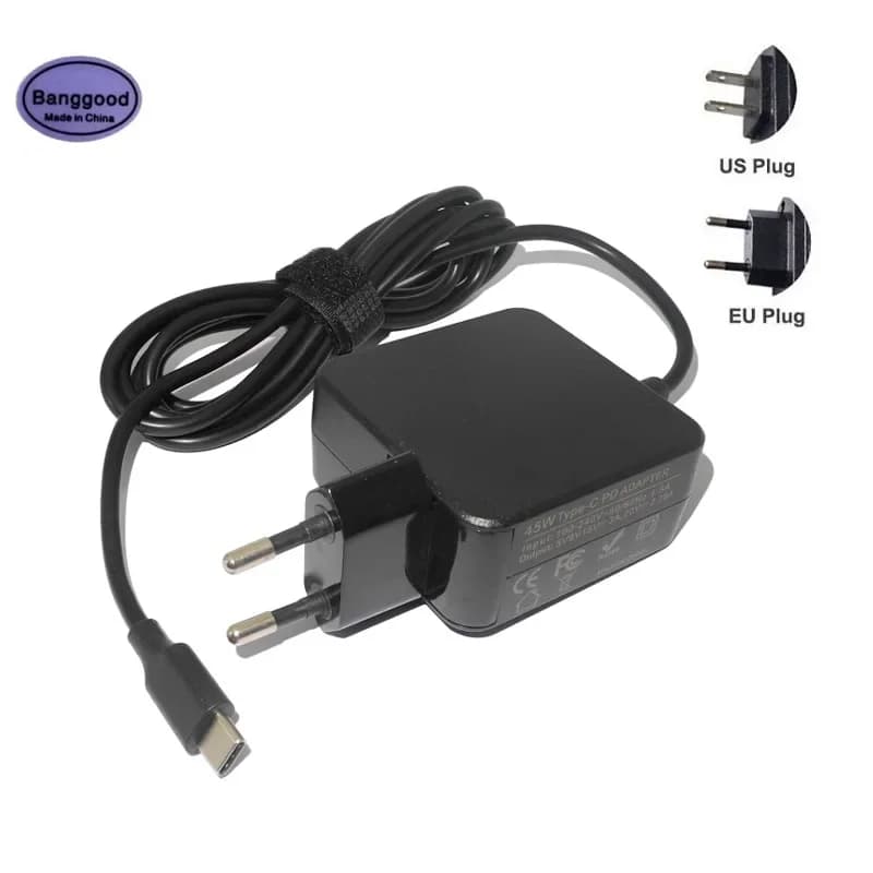 Universal 45W USB Type-C Laptop PD Adapter Charger For Apple Huawei Lenovo 20V 2.25A 15V 3A 9V 3A 14.5V 2A 5V 3A AC Power Supply
