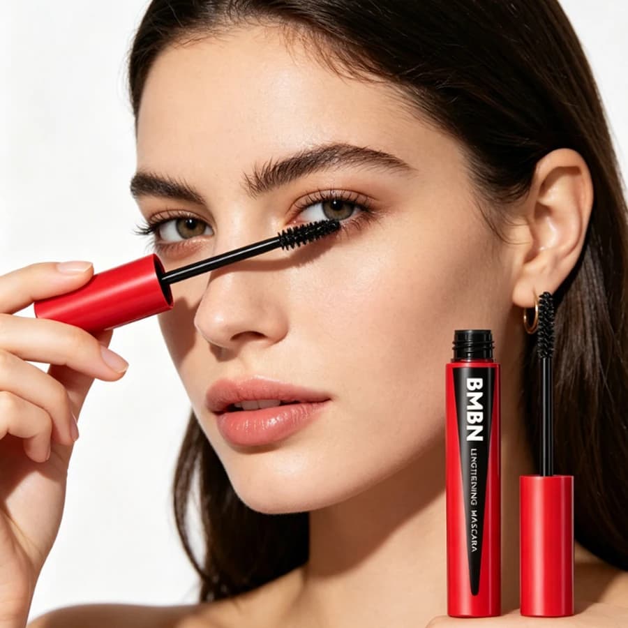Mascara allungante, trucco a lunga durata, resistente all'acqua e al sudore, non sbiadisce facilmente, crea un trucco occhi naturale