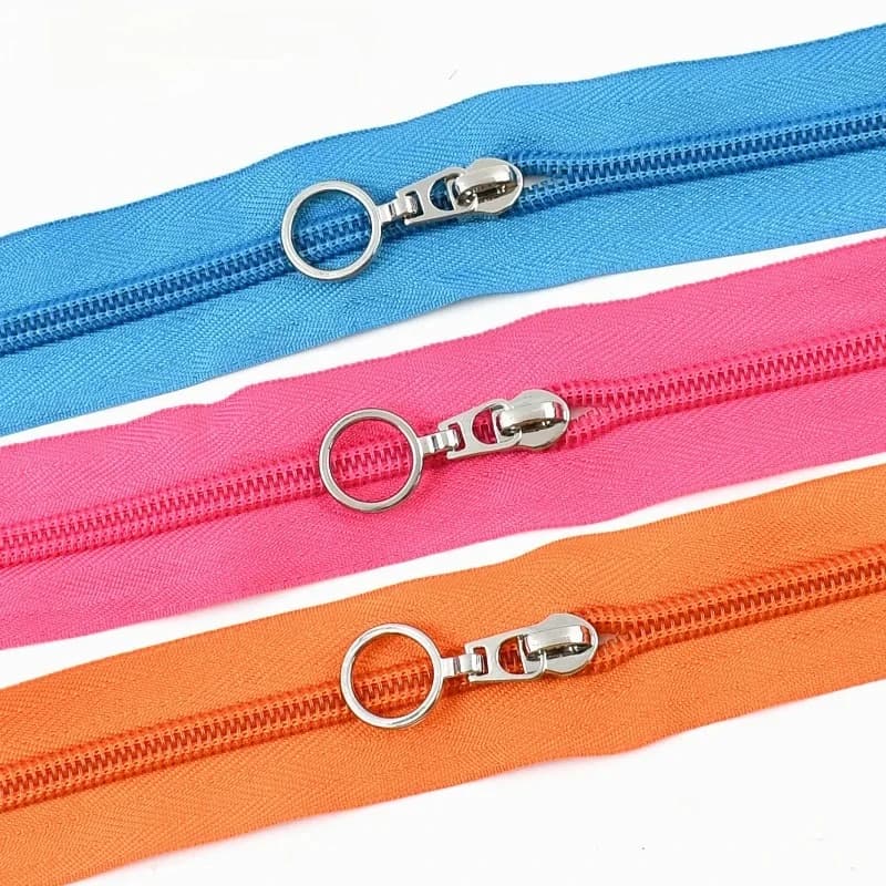 3/5/8/10M 5 # Nastro con Cerniera in Nylon con Cursore, Chiusura per Imballaggi, Kit di Riparazione per Abbigliamento, Accessori per Cucito Fai-da-Te