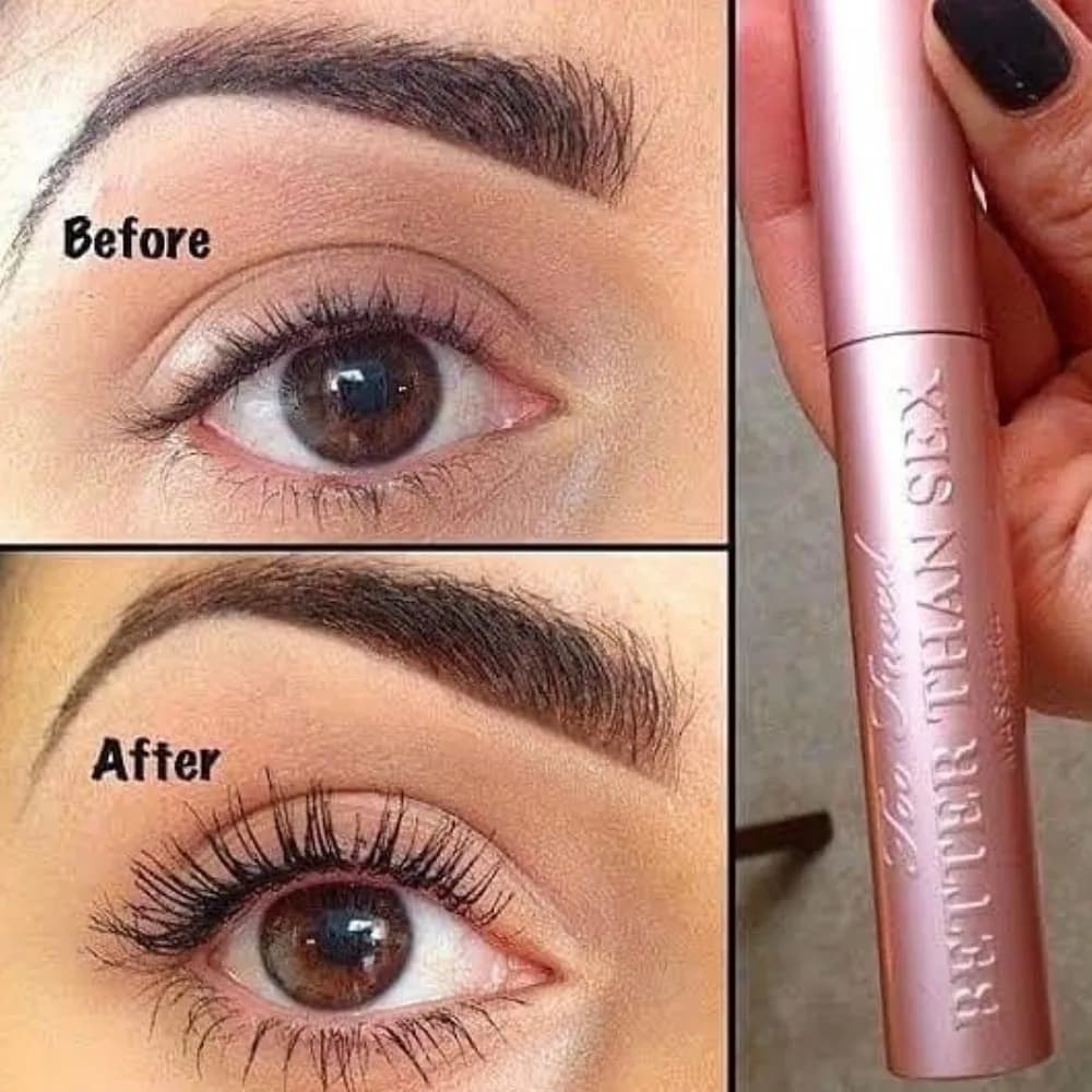 Brand Waterproof Eye Makeup 8ml Black Natural Curling Volumizing Thicken Lengthening Mascara Too Faced Better Than Sex Mascara