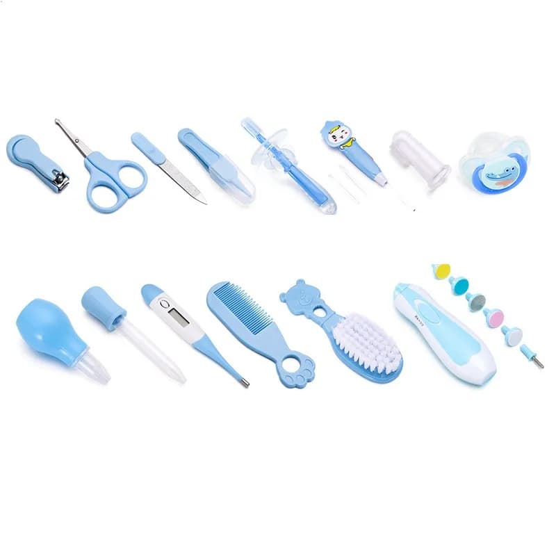 Kit for children from 20 pieces, combs, nasal vacuum set, thermometer and care Essential elements for babies