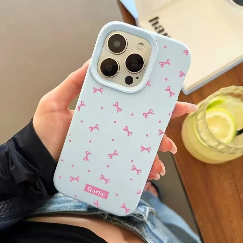 Custodia per telefono con fiocchi rosa carini per Huawei Nova 14 13 12 Pro Ultra 9 P60 P50 Pro ins stile Candy Color Cover a pois rosa