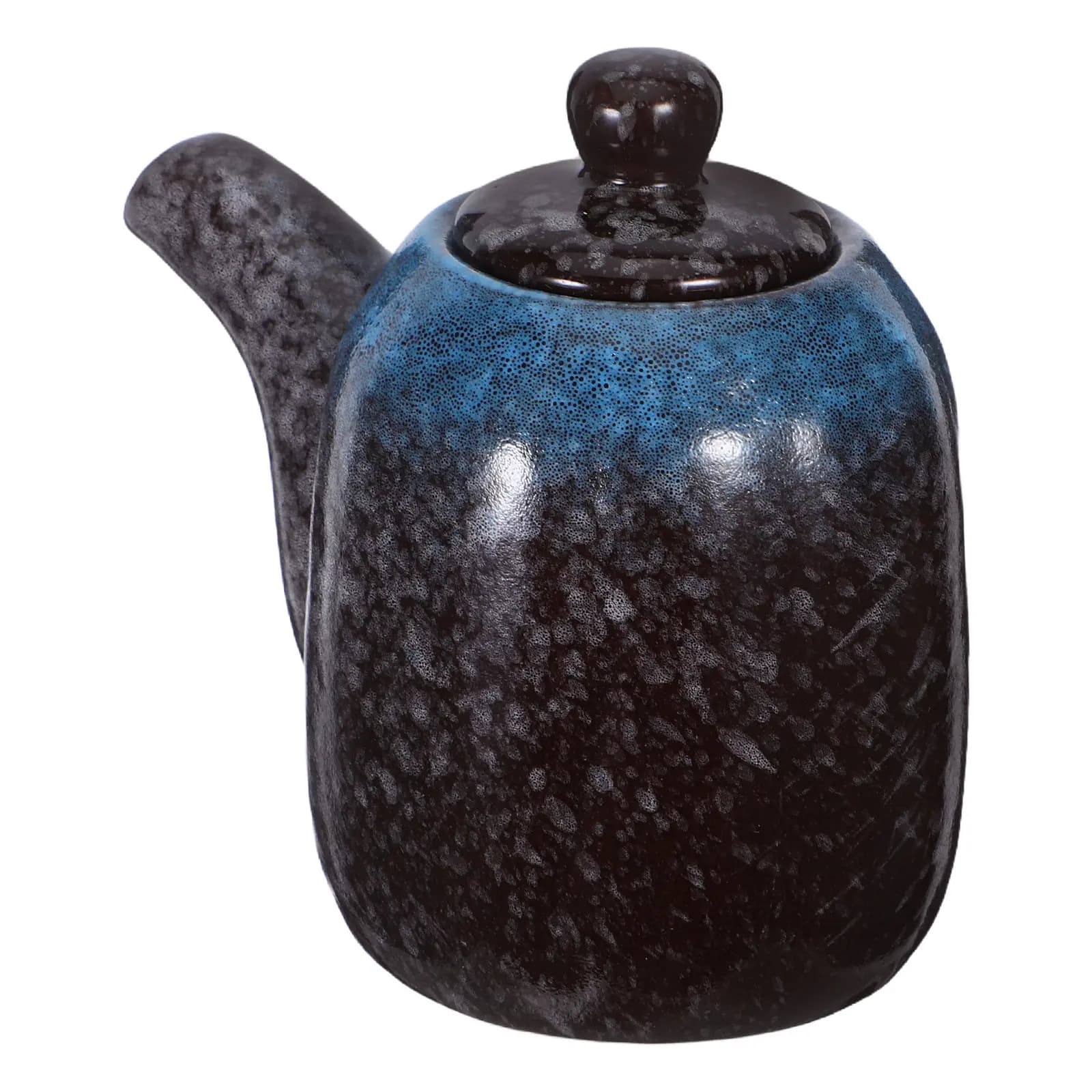 Set di Dispenser per Condimenti in Ceramica Giapponese, Bottiglia per Salsa di Soia e Aceto, Antigoccia con Beccuccio di Precisione, Elegante e Rustico per la Cucina