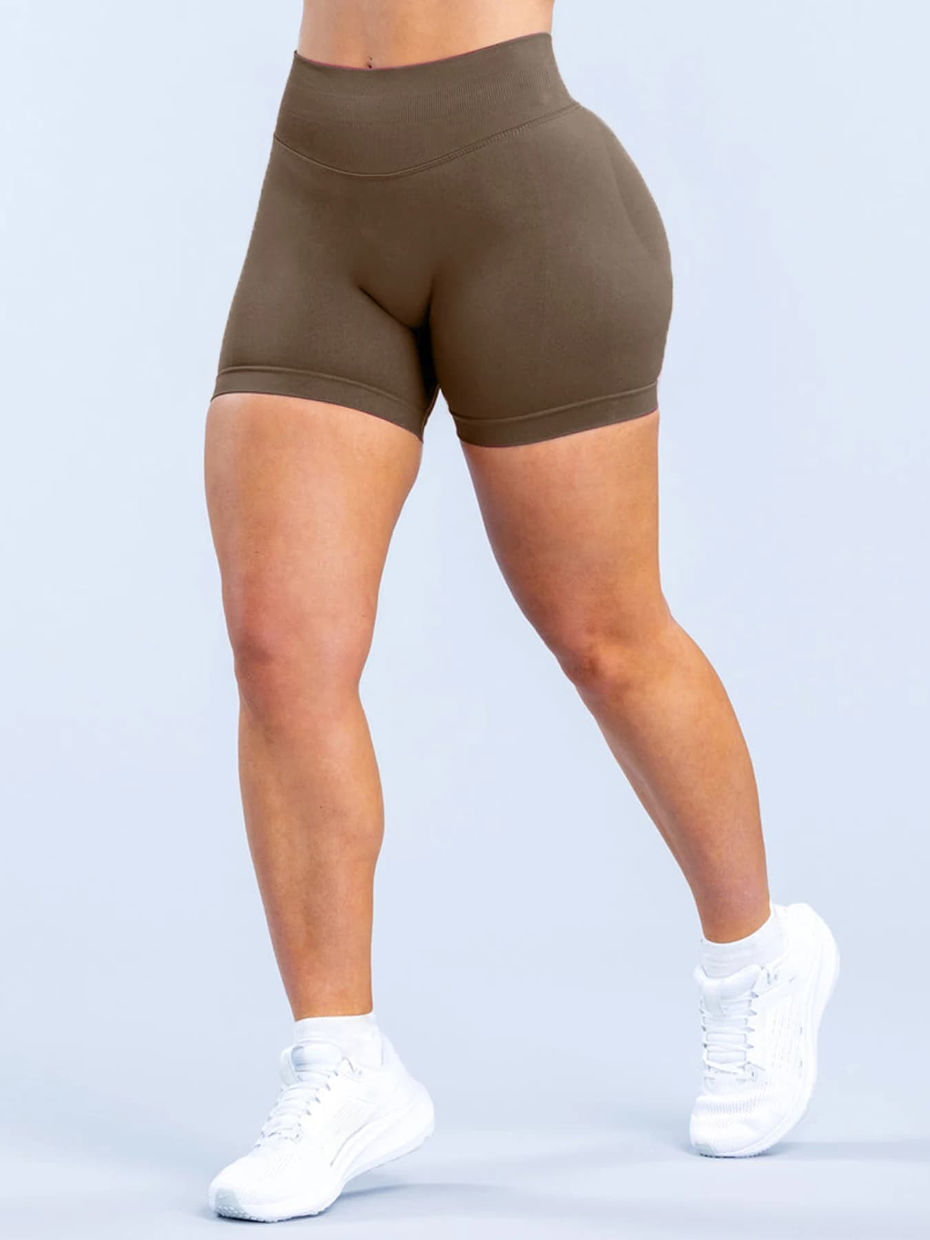 Leggings Sportivi Senza Cuciture a Vita Alta per Donna, Abbigliamento Sportivo Morbido ed Elastico, Perfetti per Yoga, Ciclismo e Fitness, Pantaloncini da Yoga