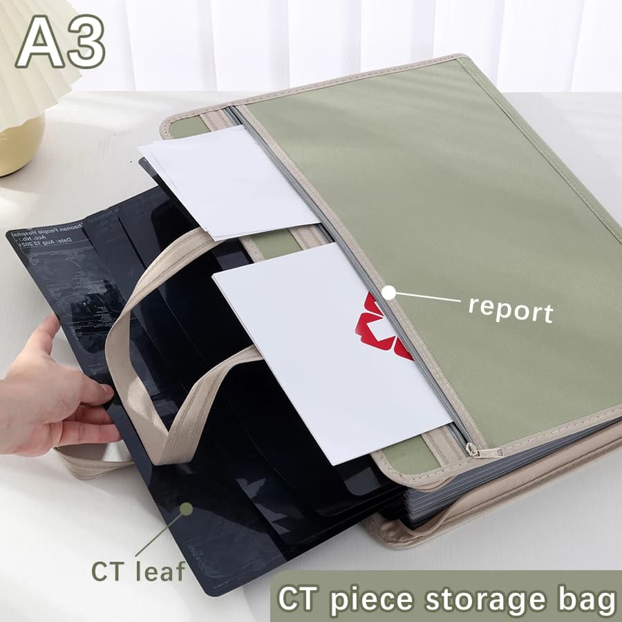 CT Pacchetto magnetico nucleare Cartella di file A3 in tessuto Oxford Studenti Test Graffetta Borsa per organo portatile a 13 strati di grande capacità
