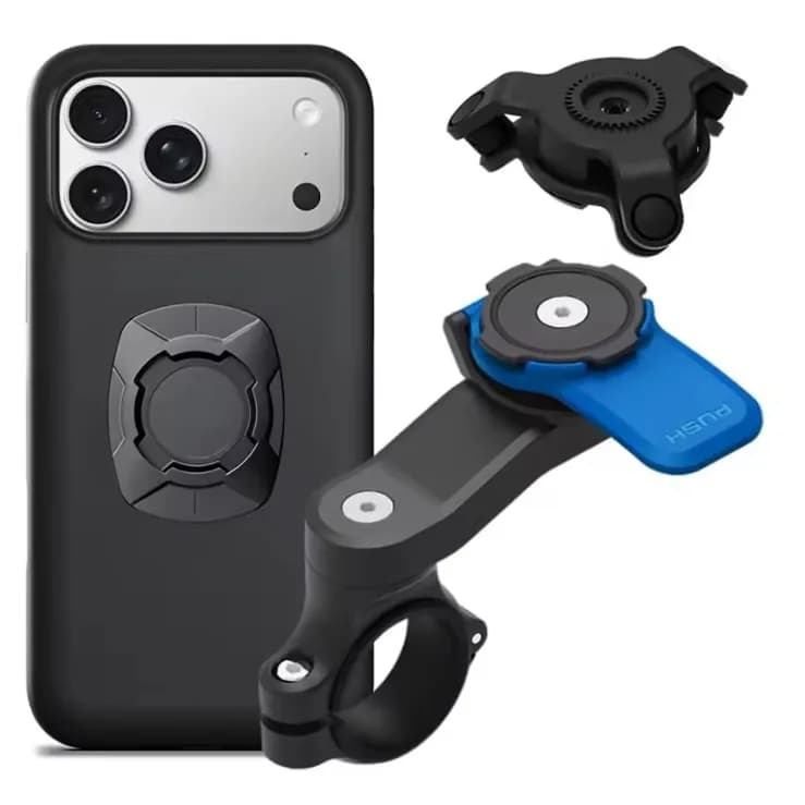 360° Fully Adjustable Universal Phone Holder Shock Absorption Motorcycle & Bicycle Navigation Mount for All Smartphone Sizes