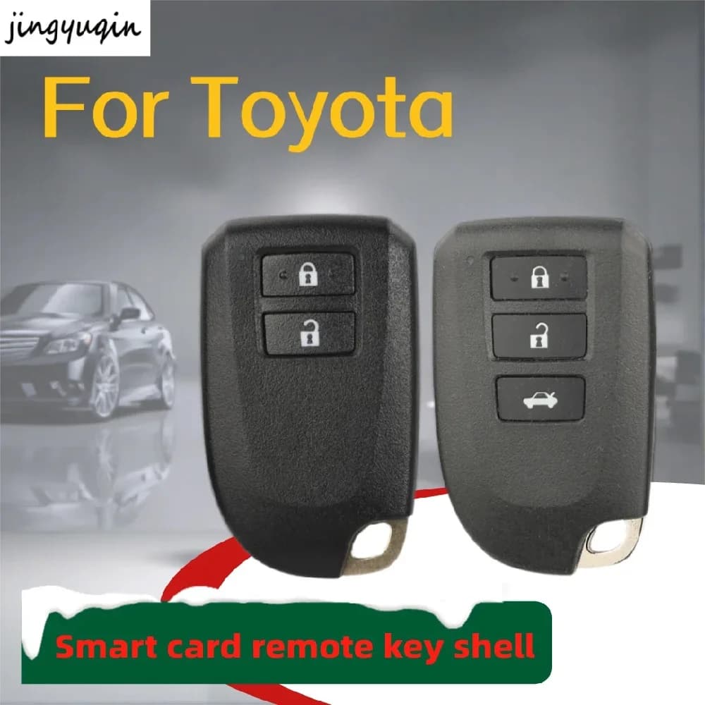 jingyuqin Cover per chiave auto modificata con telecomando Smart Card per Toyota Prado Yaris Vios Previa Yaris L Hiace Camry Corolla Verso