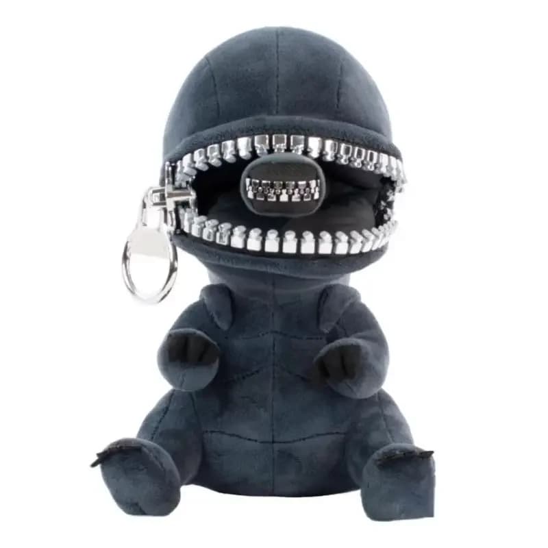 Bambole di peluche Nuovo alieno Xenomorfo a forma di cerniera Bocca Moda Kawaii Cuscini di peluche Giocattoli Cartoon Room Ornaments Regalo a sorpresa