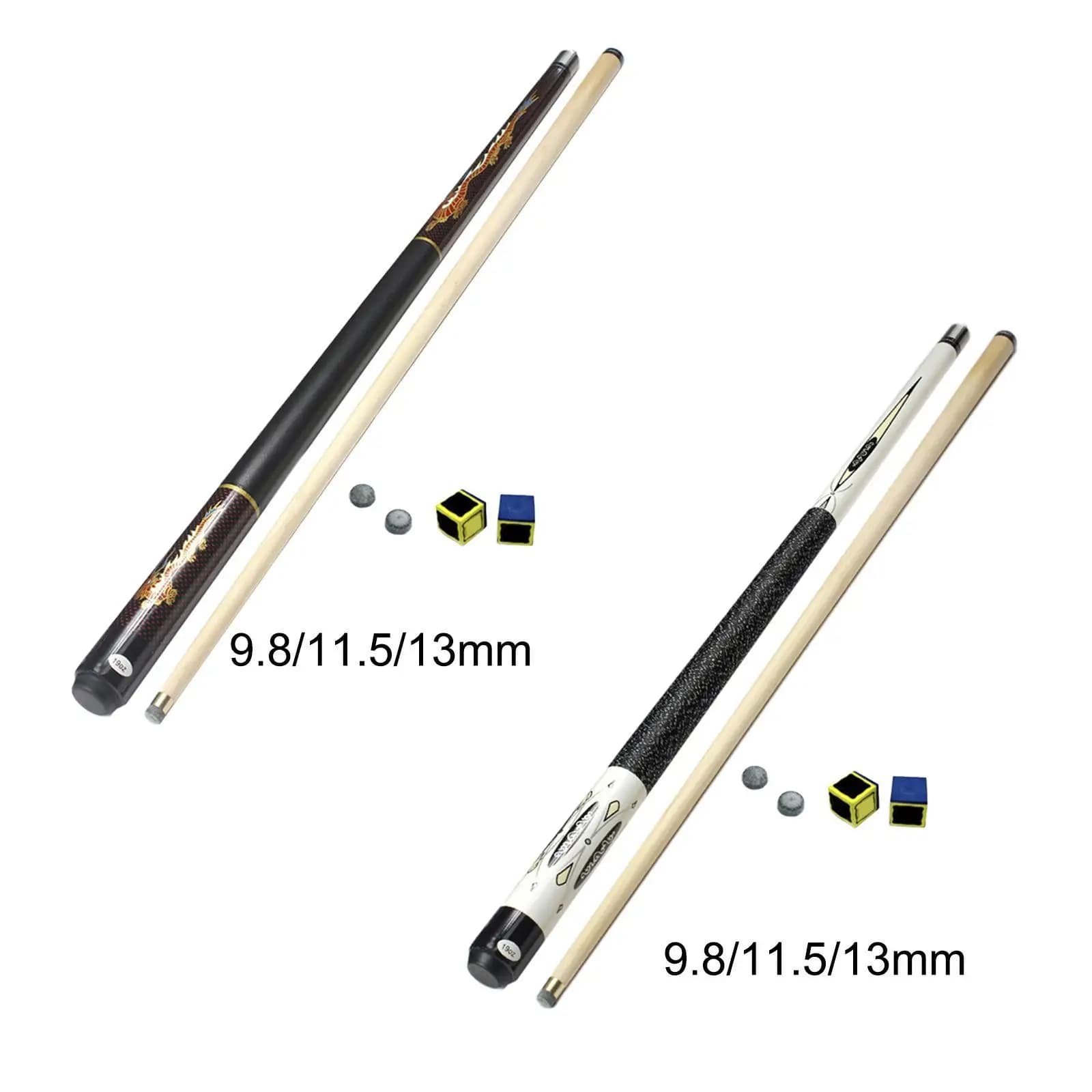 Stecca da Biliardo Professionale in Legno da 57 Pollici con Gesso, Accessori per Biliardo, per Uomini e Donne, per Pratica e Club