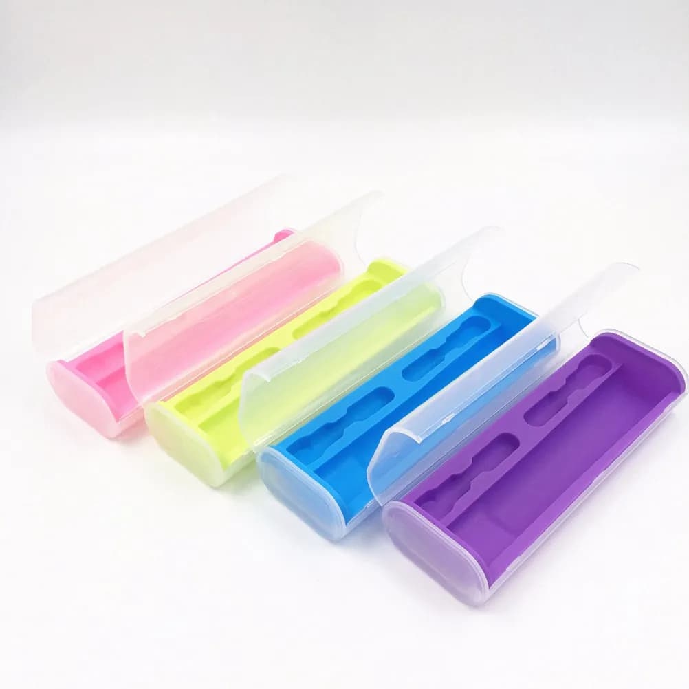 Compact Case for Electric Brush 215x8x45cm, Travel Box for 2 Spare Parts and 1 Handle, Organized and Clean