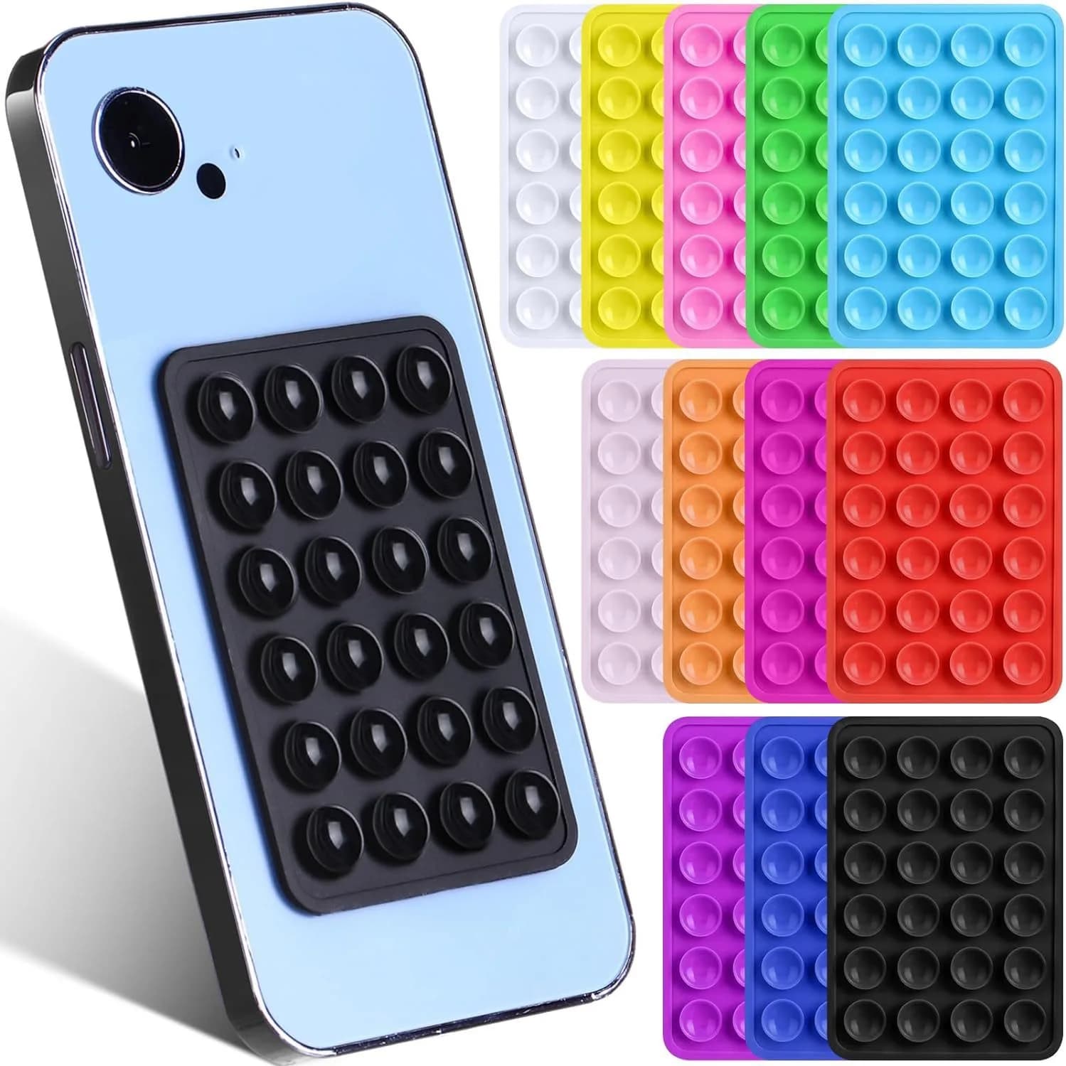 Double Sided Silicone Suction Pad Adhesive Rubber Sucker Mat Universal Non Slip Sticky Pad for Phone Holder Fixture Wall Desk Car Mount