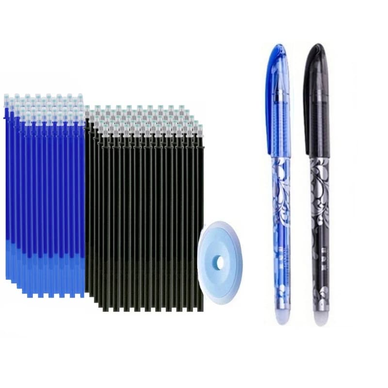103 pz/set Nero Blu Inchiostro Cancellabile Penna Ricariche Aste Set 0.5mm Magia Cancellabile Penna Gel Maniglia Lavabile Ufficio di Scrittura di Cancelleria