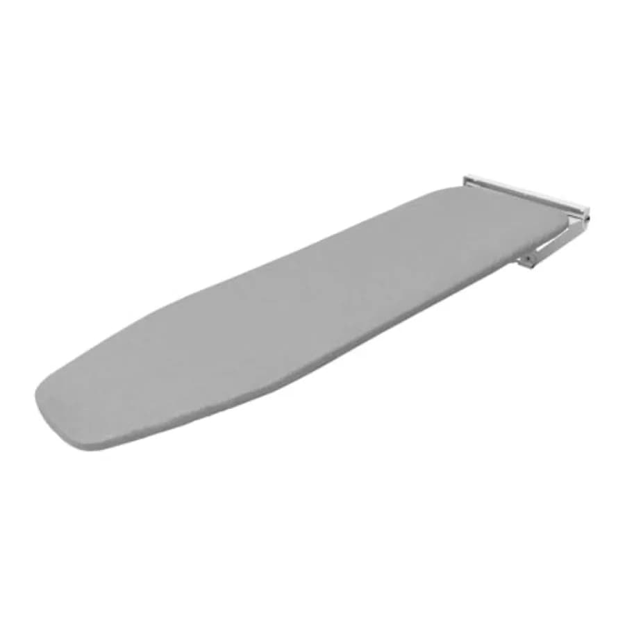 Asse da Stiro Girevole a Parete 39.6 x 13 Pieghevole con Rotazione a 180° per Sala Cucito Lavanderia Domestica Grigio