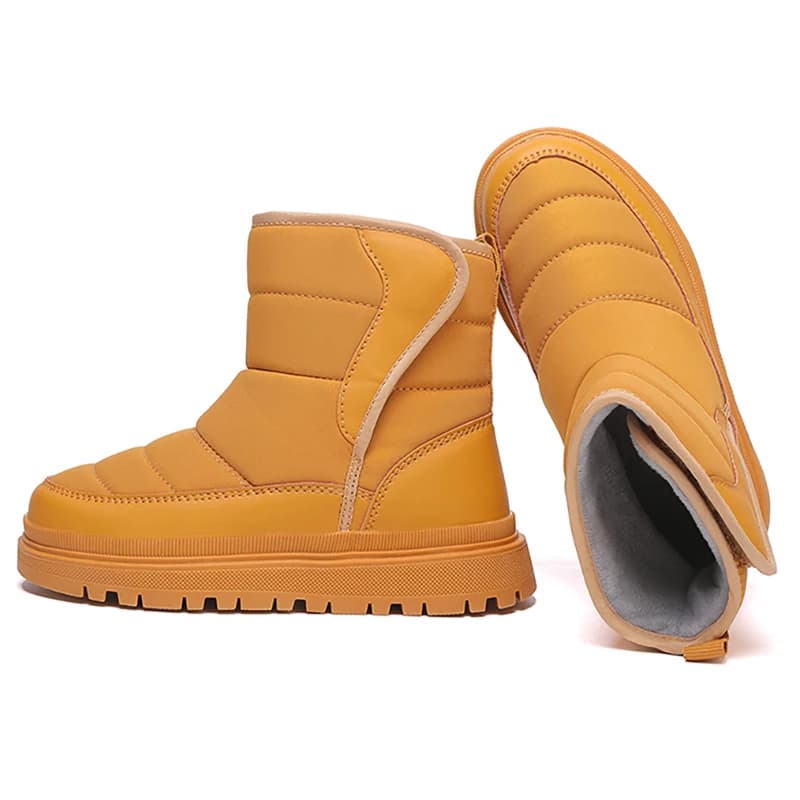 GudaFoot Stivali da bambino per ragazzi e ragazze Stivali da lavoro per bambini Scarponi da neve invernali Scarpe da trekking per esterni con lacci (Bambino/bambino)