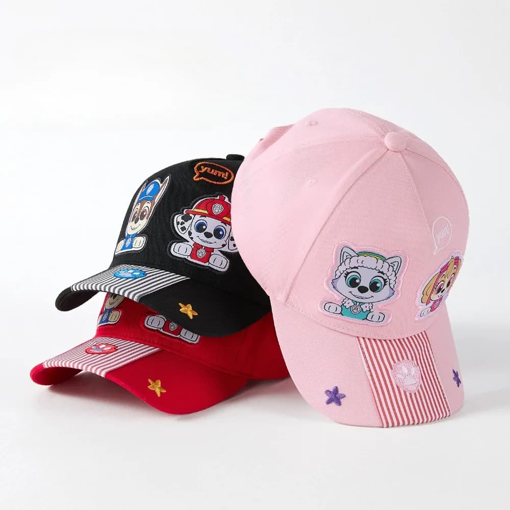 Children's baseball cap Paw Patrol, 100% cotton, outdoor hat with cartoons, adjustable size, sunshade, breathable, duck beak cap, baby gift