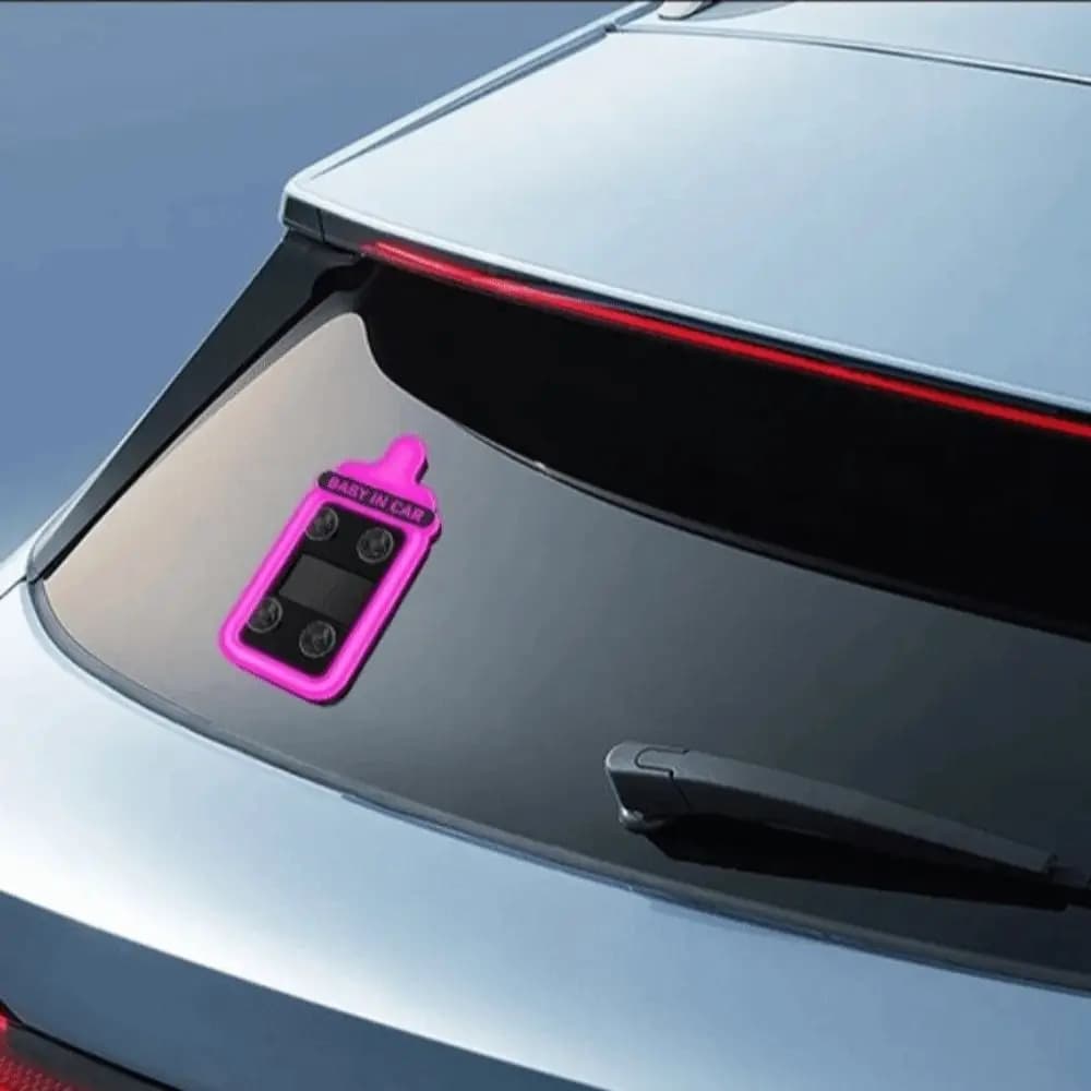 USB Rechargeable Solar Neon Light Auto On Off In Car LED Ambient Light Suction Cup Mount Atmosphere Breathing Lamp