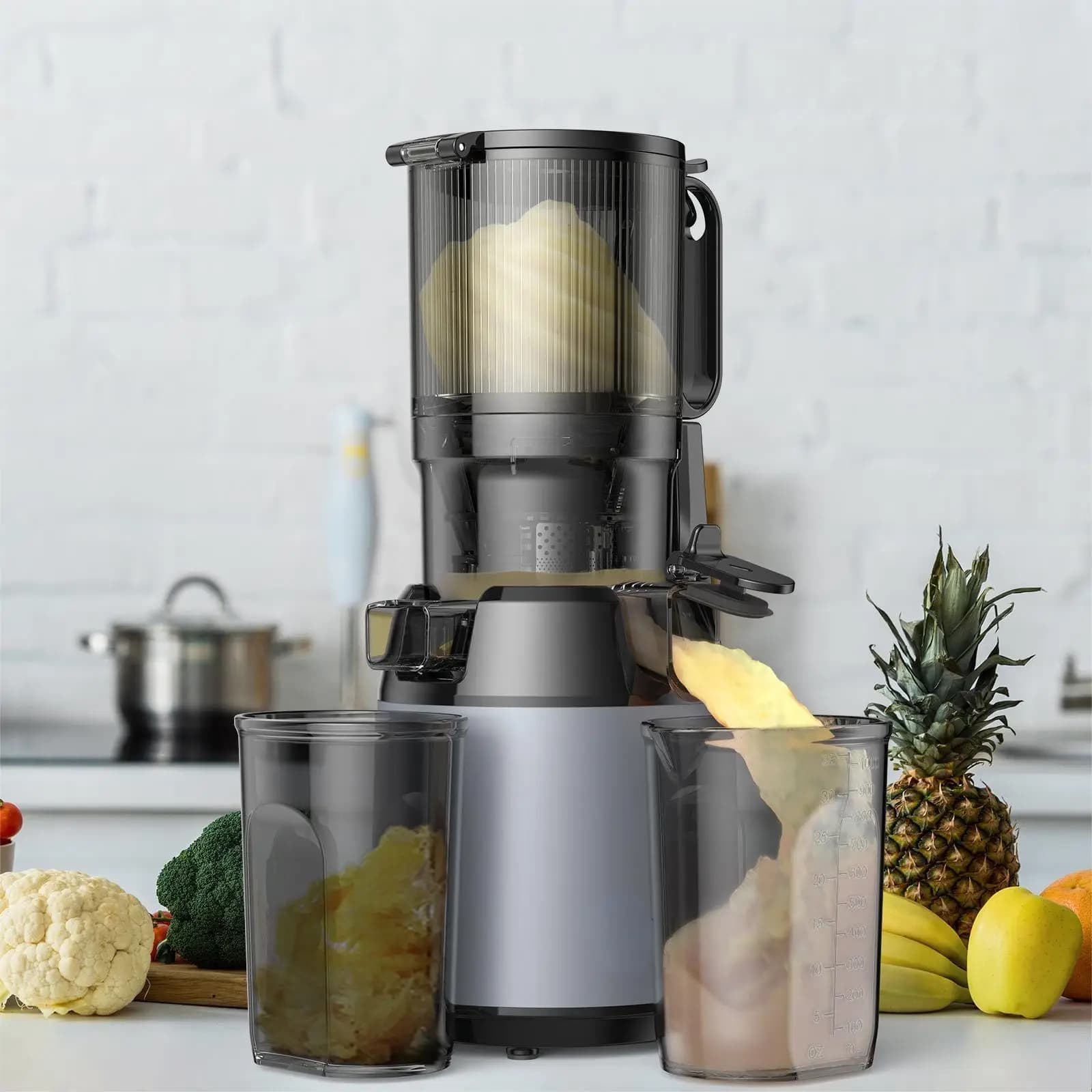 Estrattore di Succo Elettrico Commerciale Portatile a Freddo per Frutta Fresca, Agrumi e Smoothie - Mini Frullatore