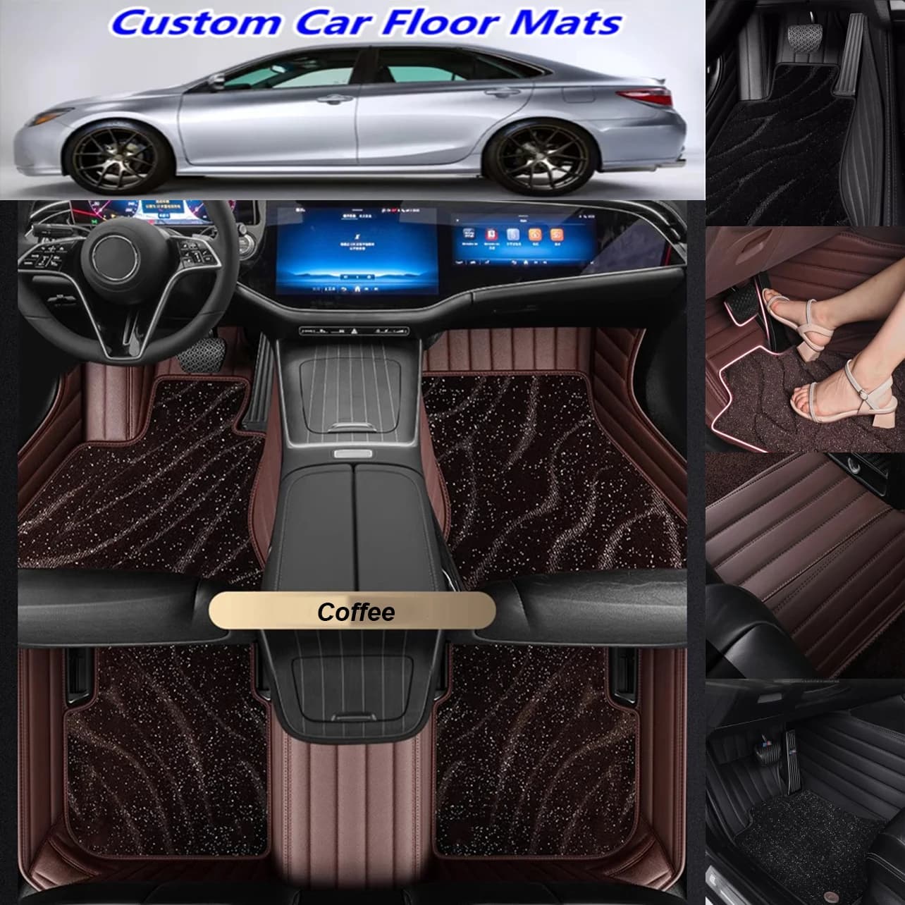 5D Custom Car Mats for Suzuki SX4 Car Mats Double Layer Feet Coche Cover Accessories Sheets