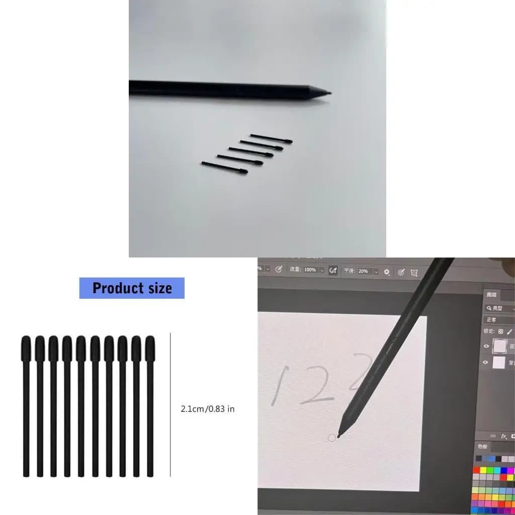 462E 10 punte per penna grado artistico, punta ricambio per disegno digitale con tocco naturale