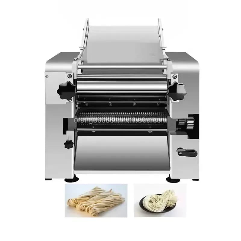 Pressa per noodle Rullo per pasta Macchina per gnocchi per pasta da tavolo in acciaio inossidabile Impastatrice commerciale Macchina per noodle elettrica