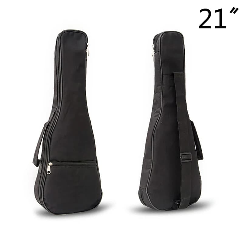 Custodia impermeabile per chitarra per ukulele da 21 pollici Custodia morbida per custodia leggera -Nero