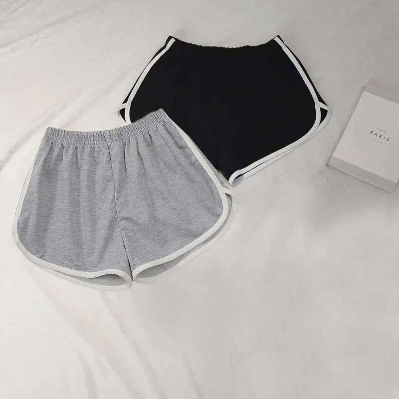 Pantaloncini sportivi adatti per pigiami e leggings intimi in materiale di fibra di poliestere da DONNA estiva