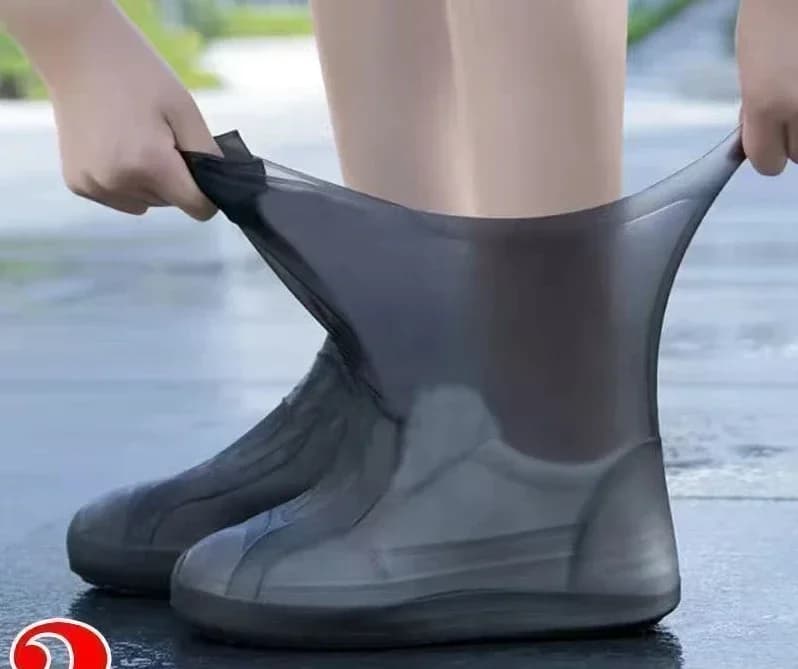 1 Paio di Copriscarpe Impermeabili in Silicone Resistenti all'Acqua, Stivali da Pioggia in Gomma, Accessori per Giorni di Pioggia all'Aperto