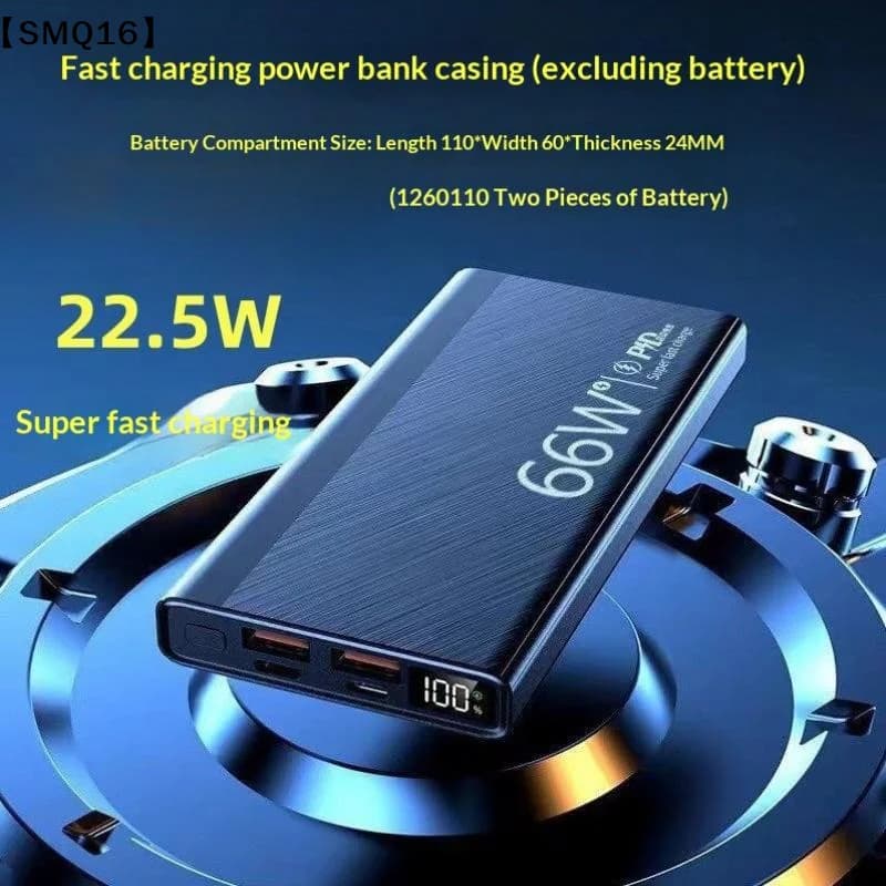 1 Set Quick Charge DIY Power 1260110 Bank Case Electronic Kit PD22.5W Battery Storage Box Accessories【SMQ】