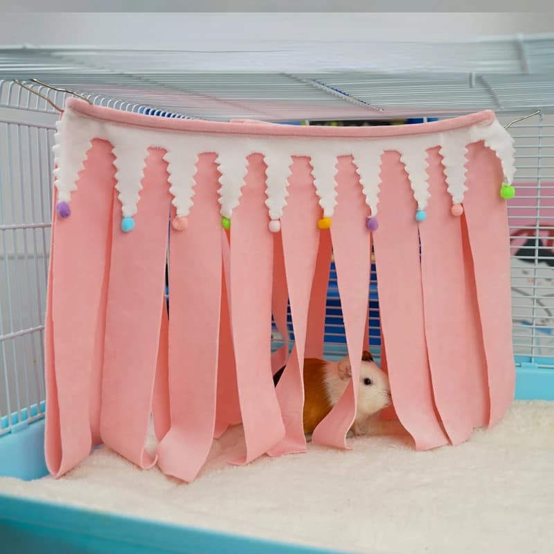 Small Pet Nide Tents, Cats Accessories, Hanging Pear Bags for Crices, Toys for Porcellini d'India, Ricci e Conigli