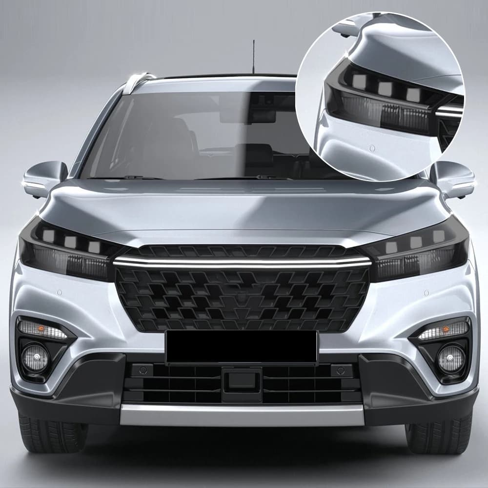 Per Suzuki S-Cross 2022-2026 Pellicola Protettiva per Fari Auto in TPU Nero Lucido Pre-Tagliata PPF Kit Vinile Anti-Graffio