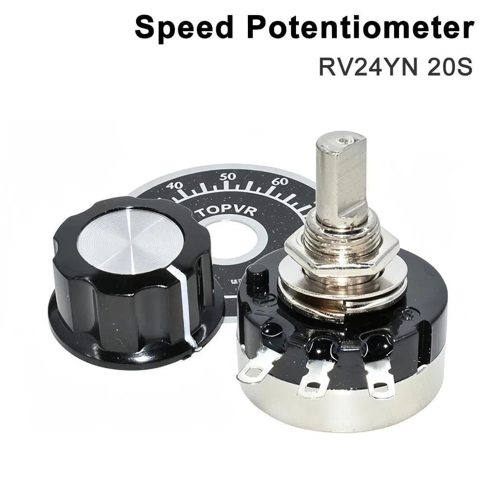 Inverter Single-turn Speed Potentiometer RV24YN 20S 2W 5K Ohm For CO2 Laser Engraving Cutting Machine Power Supply