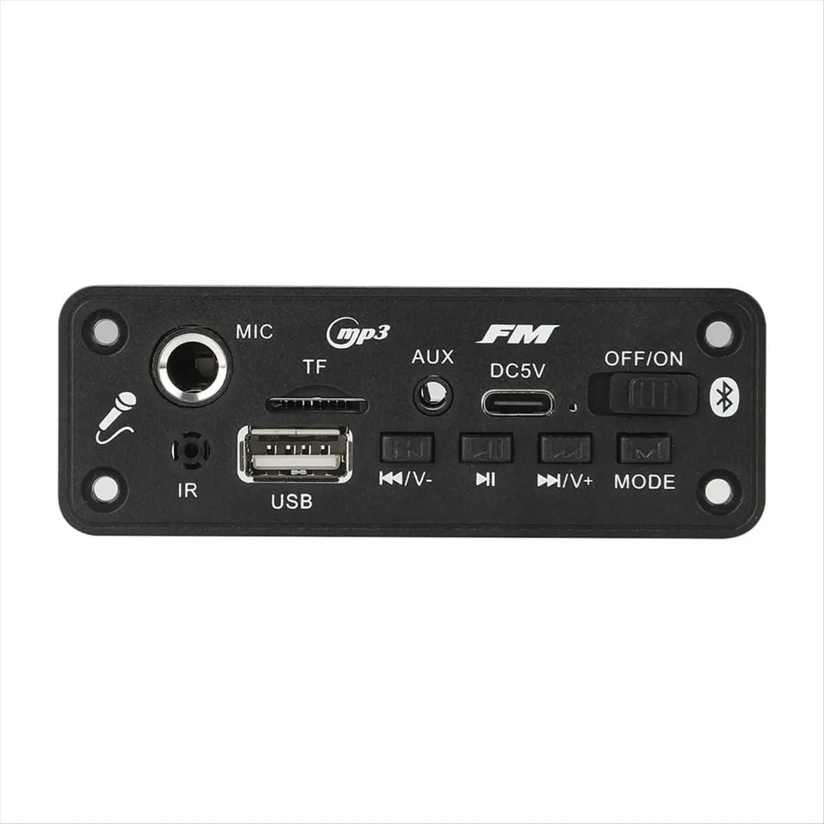 Friendly!6W Bluetooth Amplifier MP3 Decoder Board Microphone Car Mp3 Player USB Record FM Radio AUX for Speaker Handsfree Audio