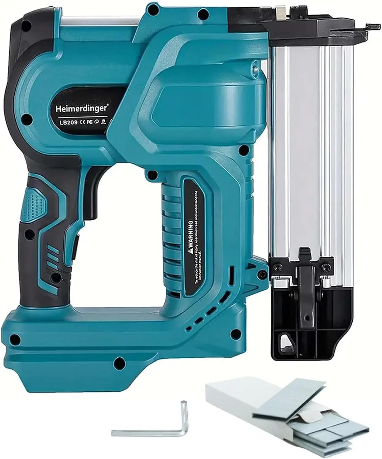 Pistola Sparachiodi a Batteria Calibro 18, Graffatrice Elettrica 2 in 1 con Chiodatrice da 2 Pollici per Tappezzeria e Lavorazione del Legno