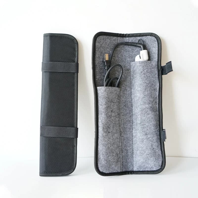 Storage bag for hair plate Curtain for iron curlers Heat-resistant curler iron housing for iron curlers