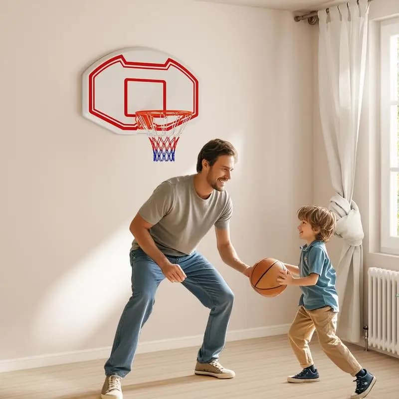 Canestro da basket grande da parete con tabellone anti-rottura