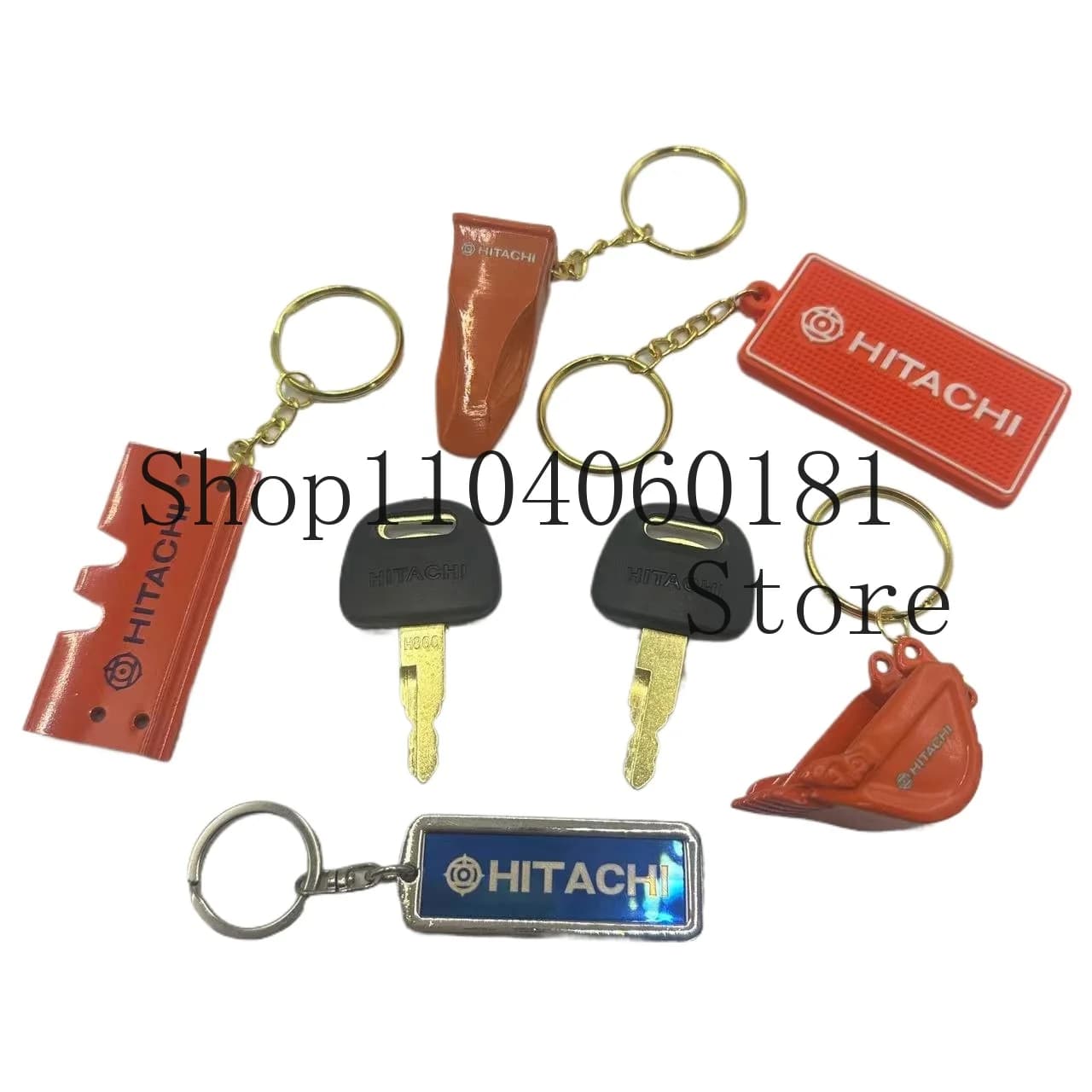 2PCS H800 Escavatore Chiavi di Accensione per Hitachi ZAX ZAXIS Grab BU0028 Zax EX60/70/120/200/210 Portachiavi Serratura F0002